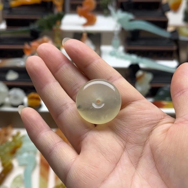 蛇纹石玉未镶嵌岫玉发簪