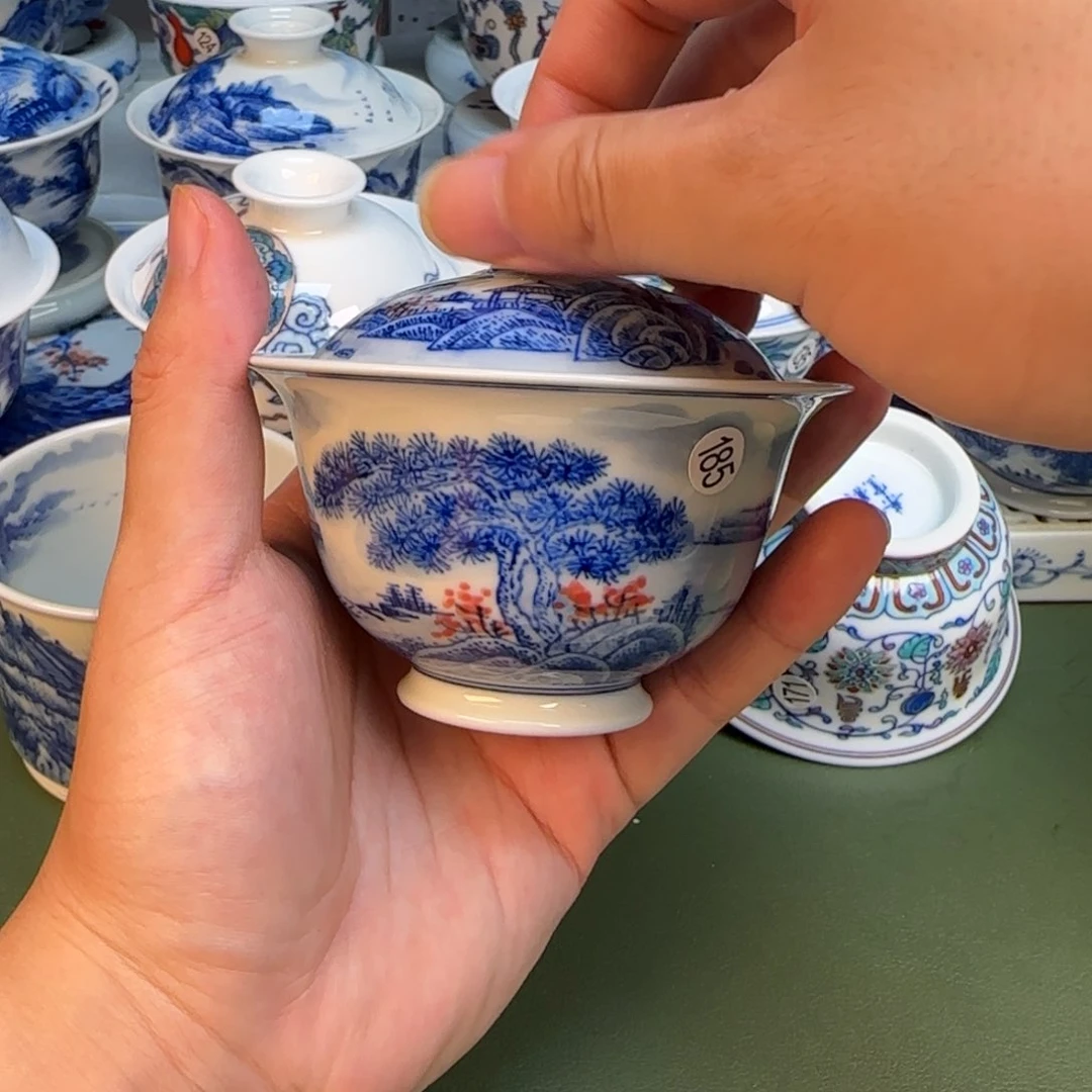 彦祖纯手工手绘茶具185