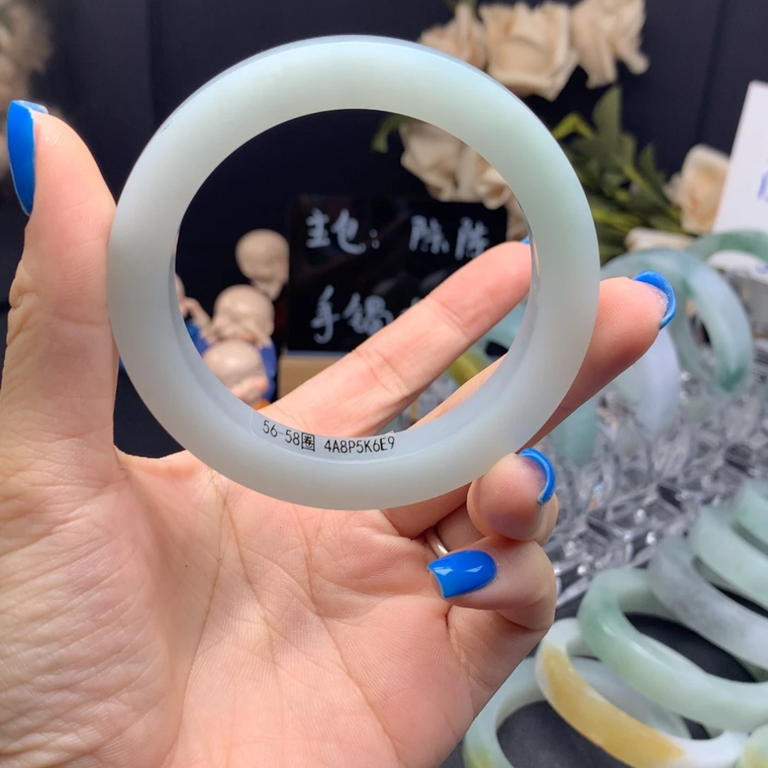 大***希未镶嵌翡翠手镯定制翡翠59
