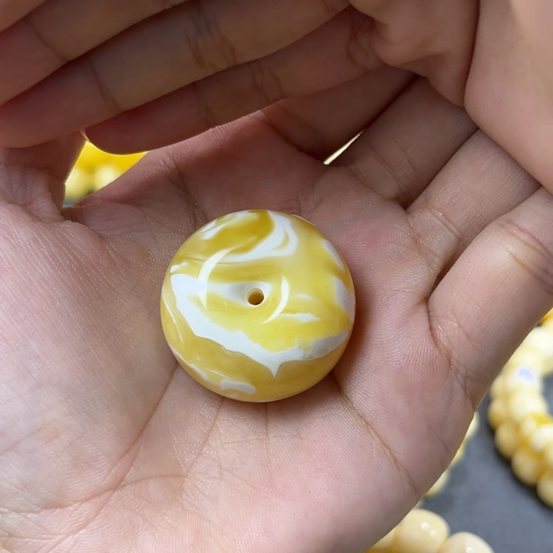 手串琥珀未镶嵌扣子