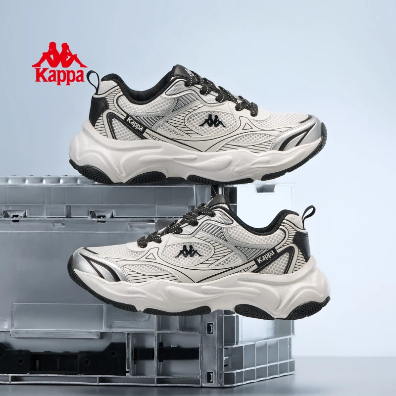 Kappa卡帕运动鞋时尚男鞋潮流百搭休闲鞋软底老爹鞋子K0FZ5MC03CE