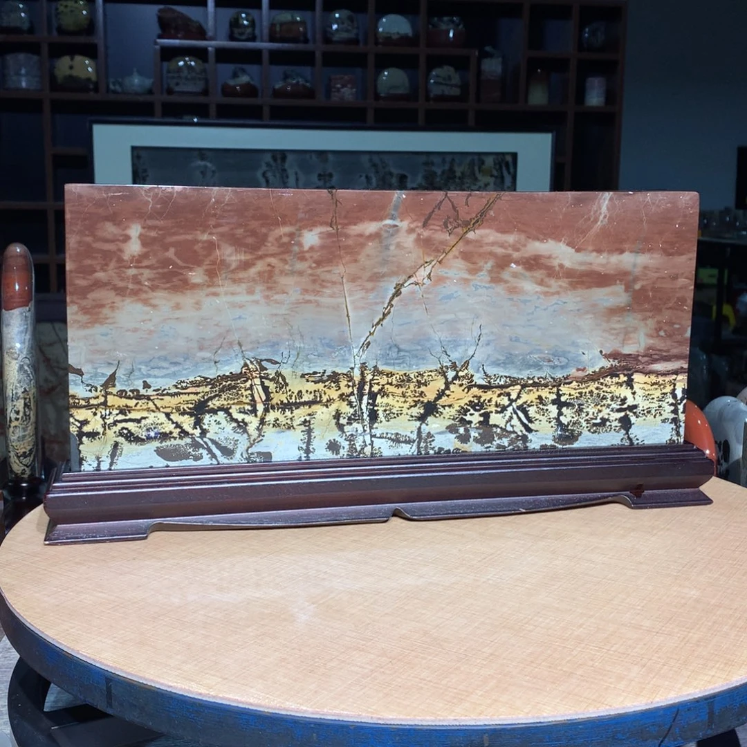 广西国画石摆件，收藏观赏