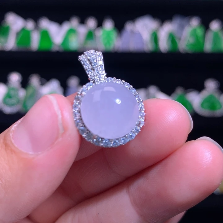 【闪购商品】银S925镶嵌戒指翡翠天然翡翠