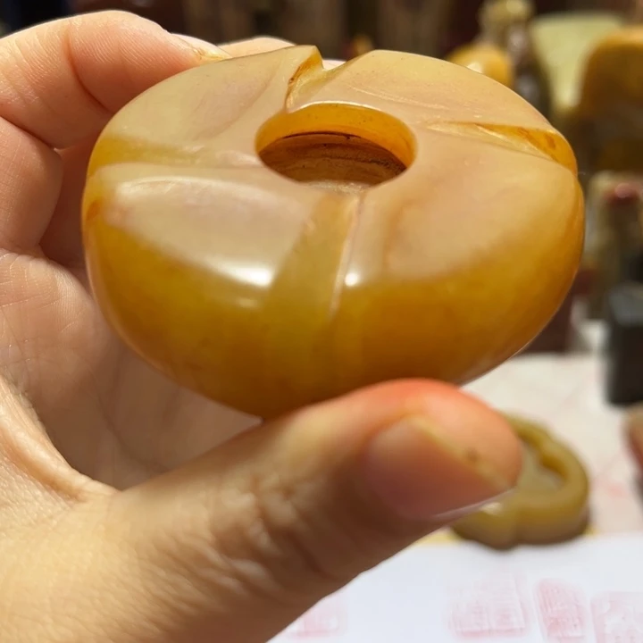 老***枪瓷片印章圆章子一方