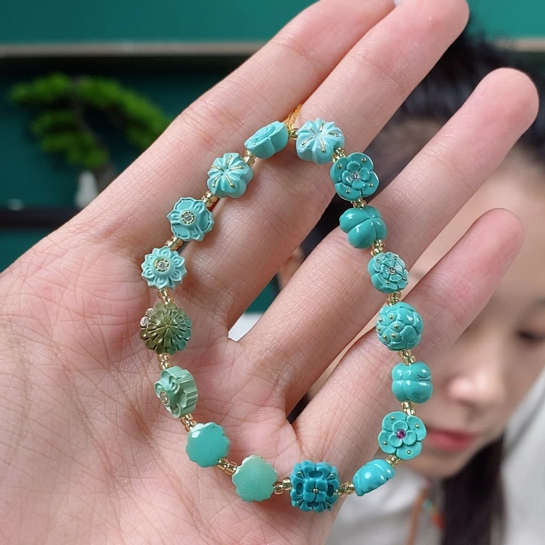 未镶嵌绿松石珠宝奇石