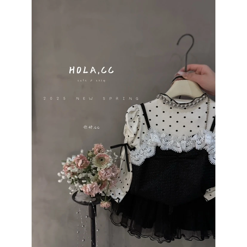 HOLA.CC·25春~亮晶晶花边吊带8835