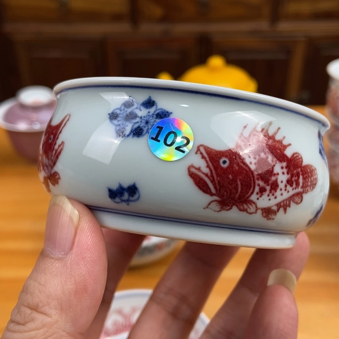 手绘茶具现代制品