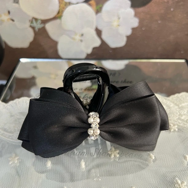 F057气质优雅蝴蝶结抓夹