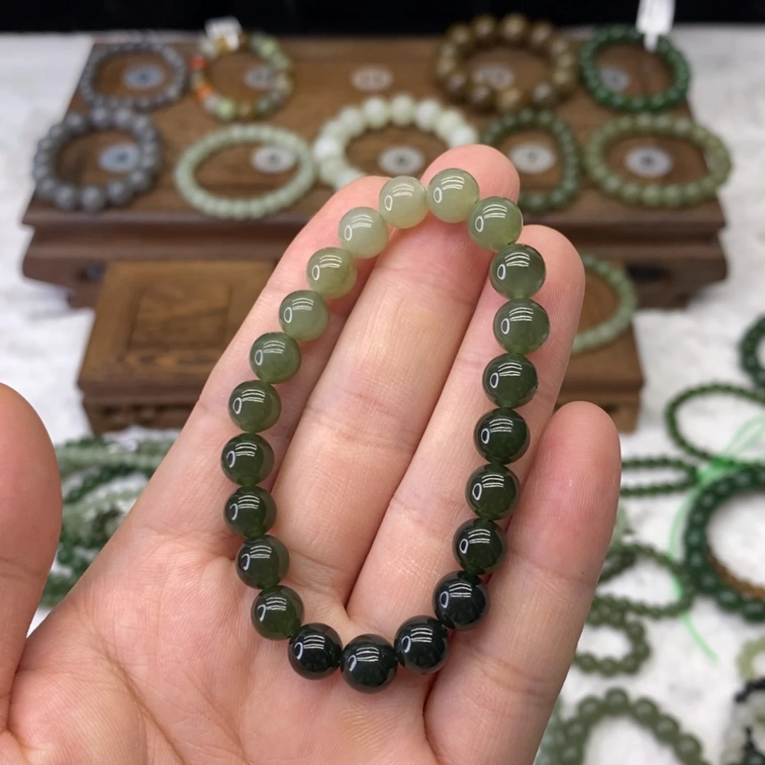 手链未镶嵌和田玉渐变卡8