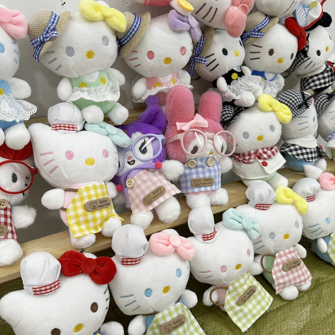 混批选款爆款KT猫大全混批精品4寸毛绒挂件小玩偶抓娃娃机公仔4寸