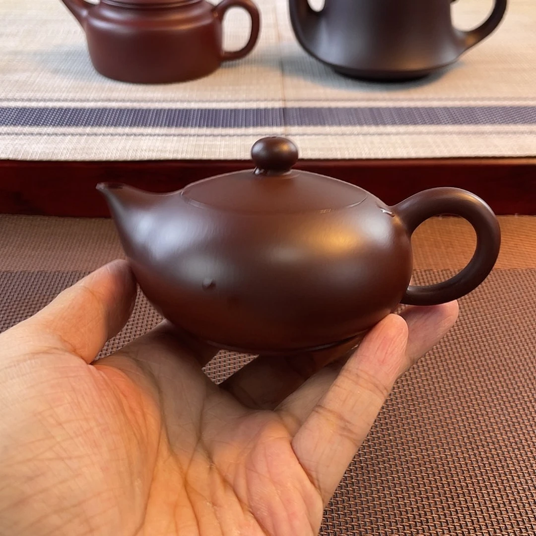 紫砂壶原矿紫泥鸿运当头