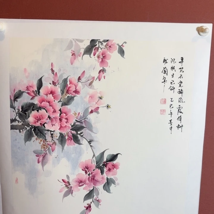国画听兰老师花鸟