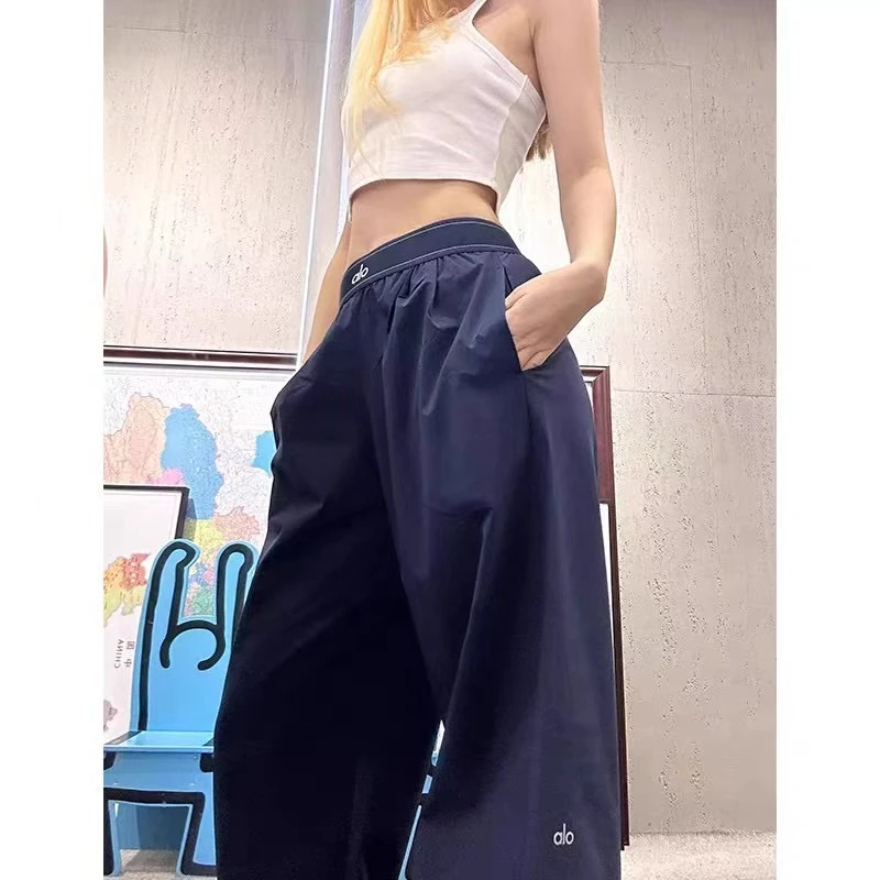 Alo女款速干透气时尚百搭休闲运动裤