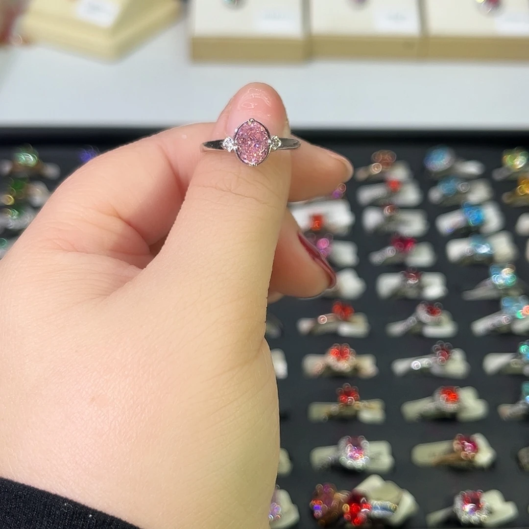 莫桑石非金属SH K白粉冰花鸽子蛋-8.5