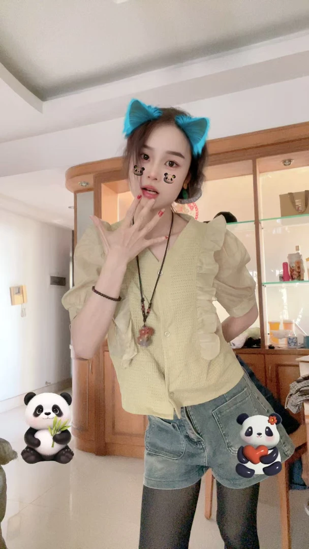 夏装雪纺淑女气质喇叭袖女常规荷叶边衬衫一字肩收腰泡泡袖娃娃衫