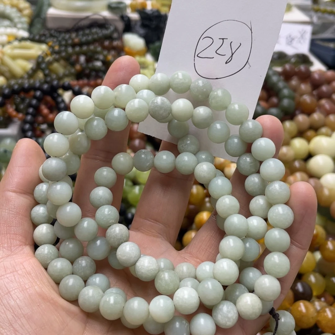 蛇纹石玉手链未镶嵌