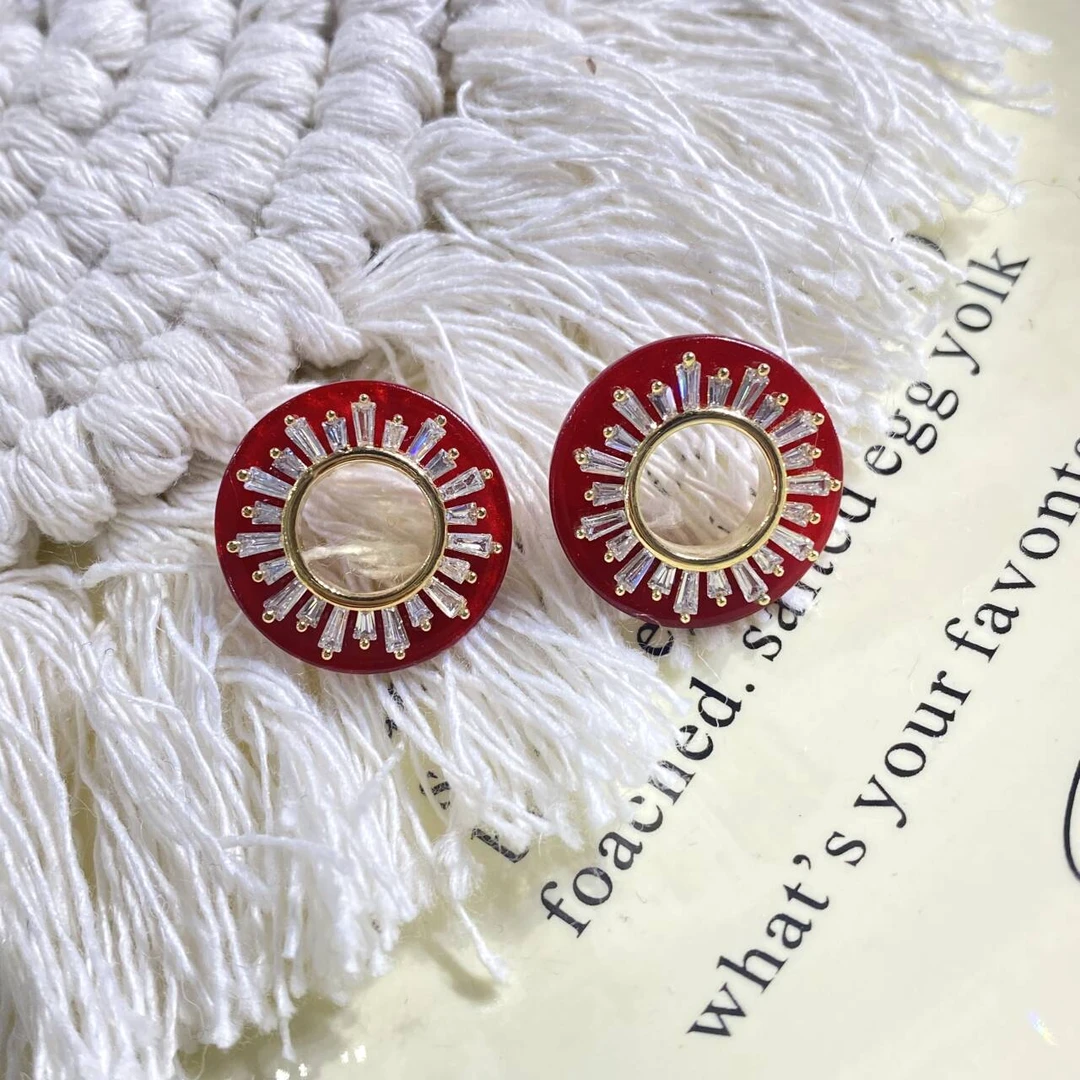 铜合金耳饰 百搭太阳花时尚耳饰 D9