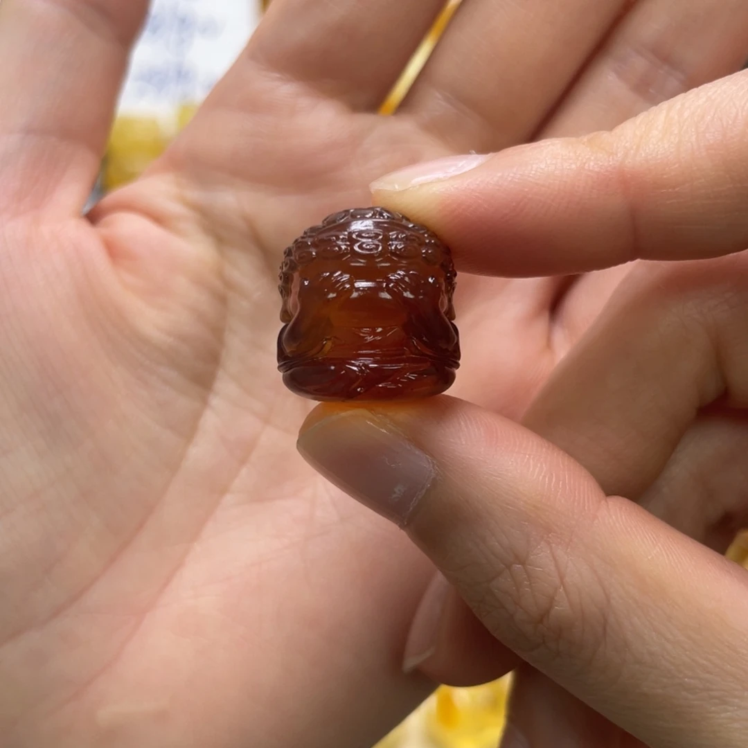 琥珀未镶嵌裸石天然琥珀棕珀不听佛