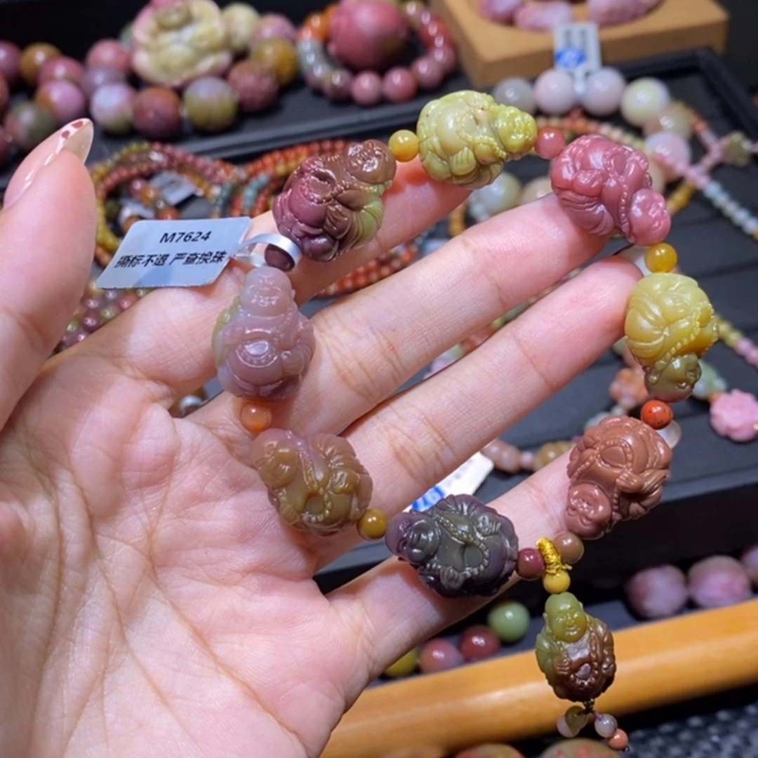 【闪购商品】未镶嵌手串玛瑙/玉髓盐源玛瑙。佛公