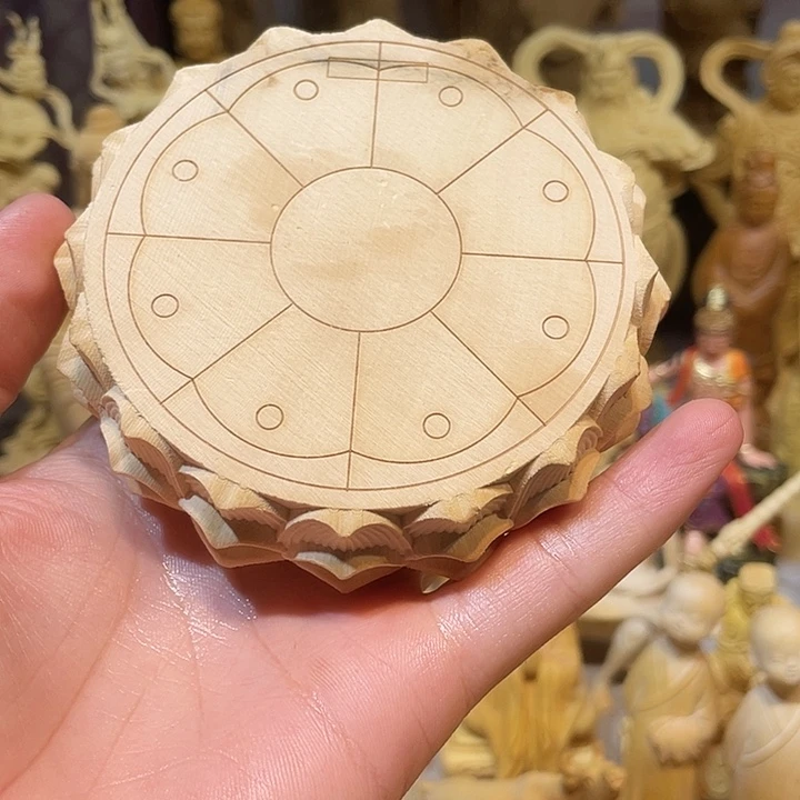 黄杨木瑕疵莲花座