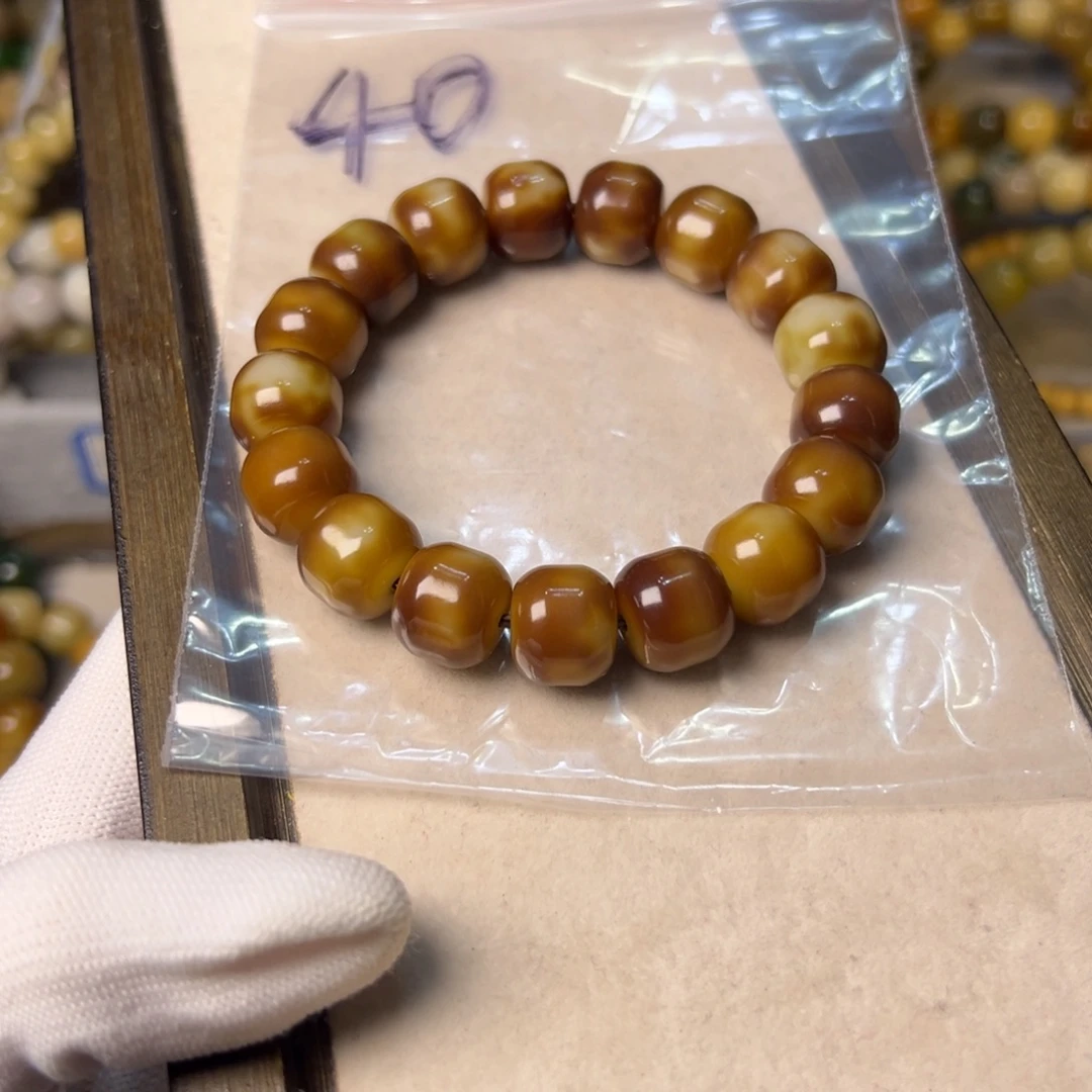 乖***你菩提根/象牙果手串40号虎皮汉堡卡14