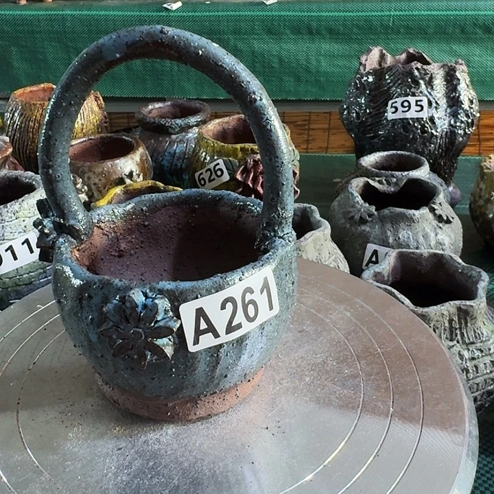 内口8高15粗陶手工