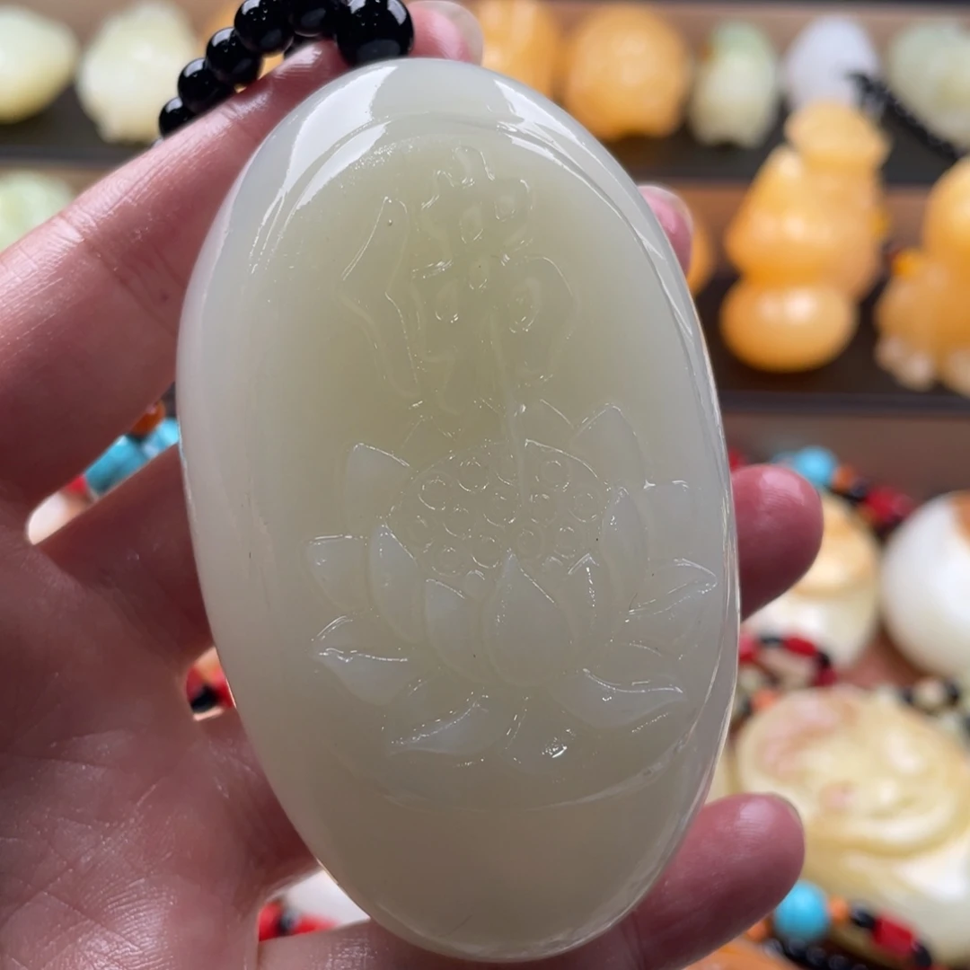 法***际石材天然古青石手把件