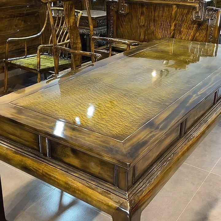 药***农楠木茶桌2.0m八件套