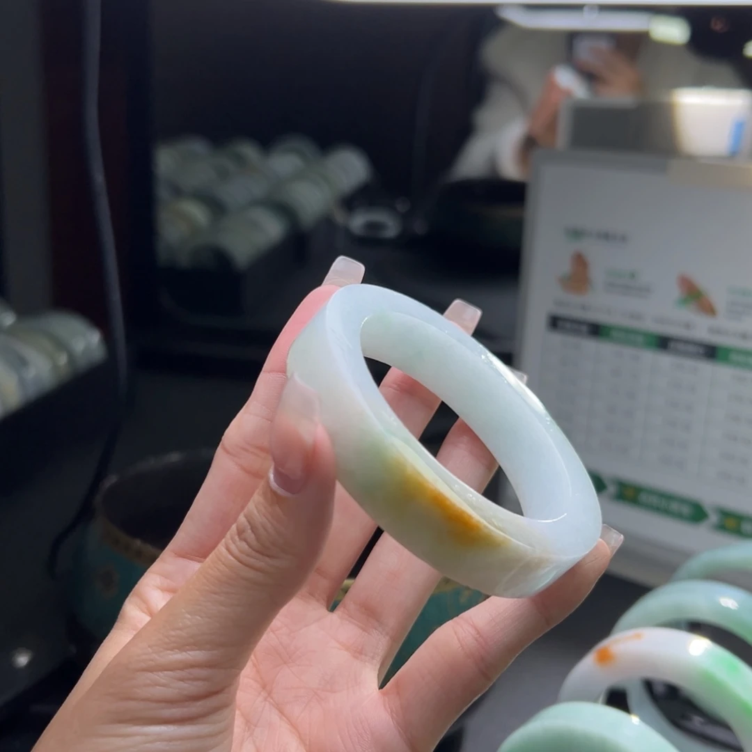 定制翡翠黄翡55-58未镶嵌