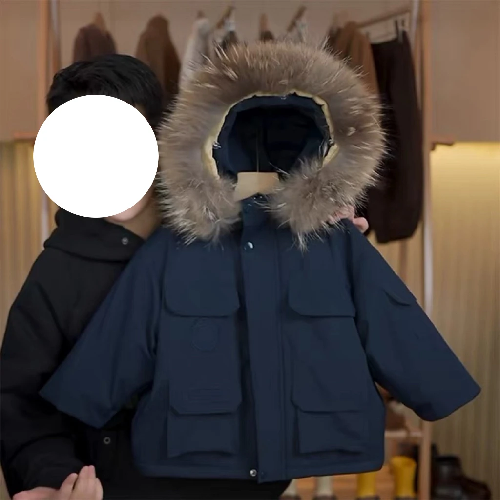 4644男女童时尚潮流洋气休闲百搭冬季派克服