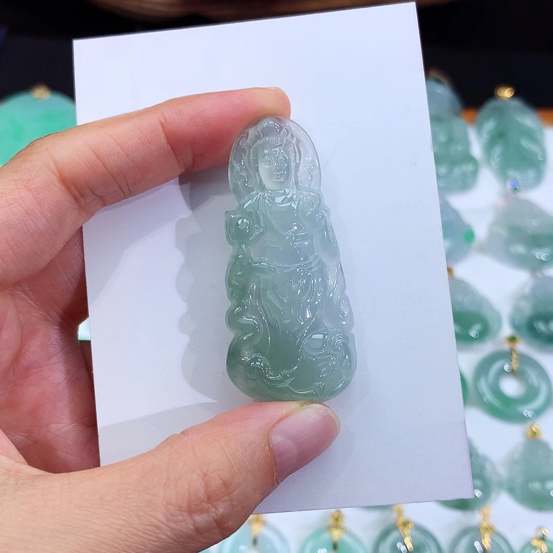 翡翠未镶嵌颈饰翡翠普贤