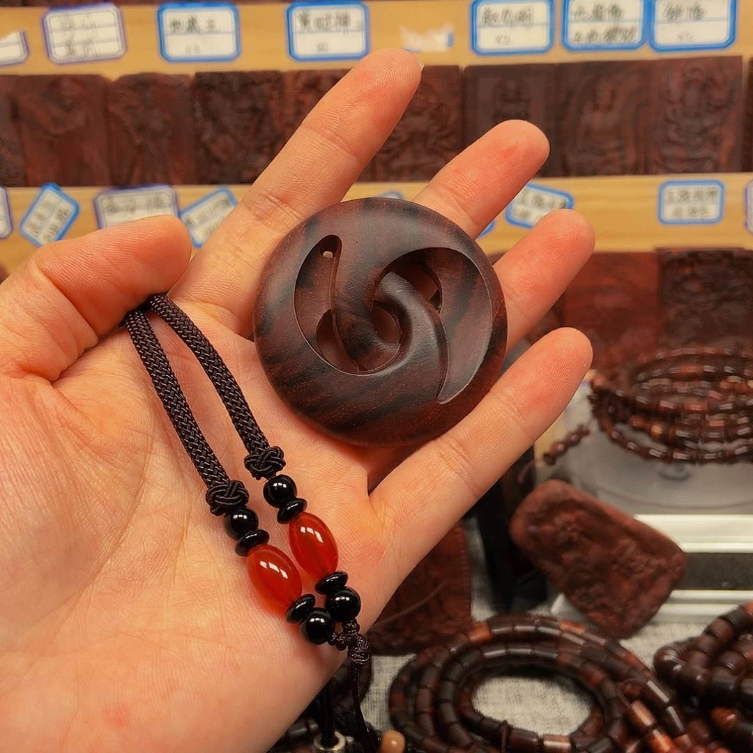 葛***秋黄花梨/降香黄檀手串/手链海南黄花梨 乾坤圈 平安扣