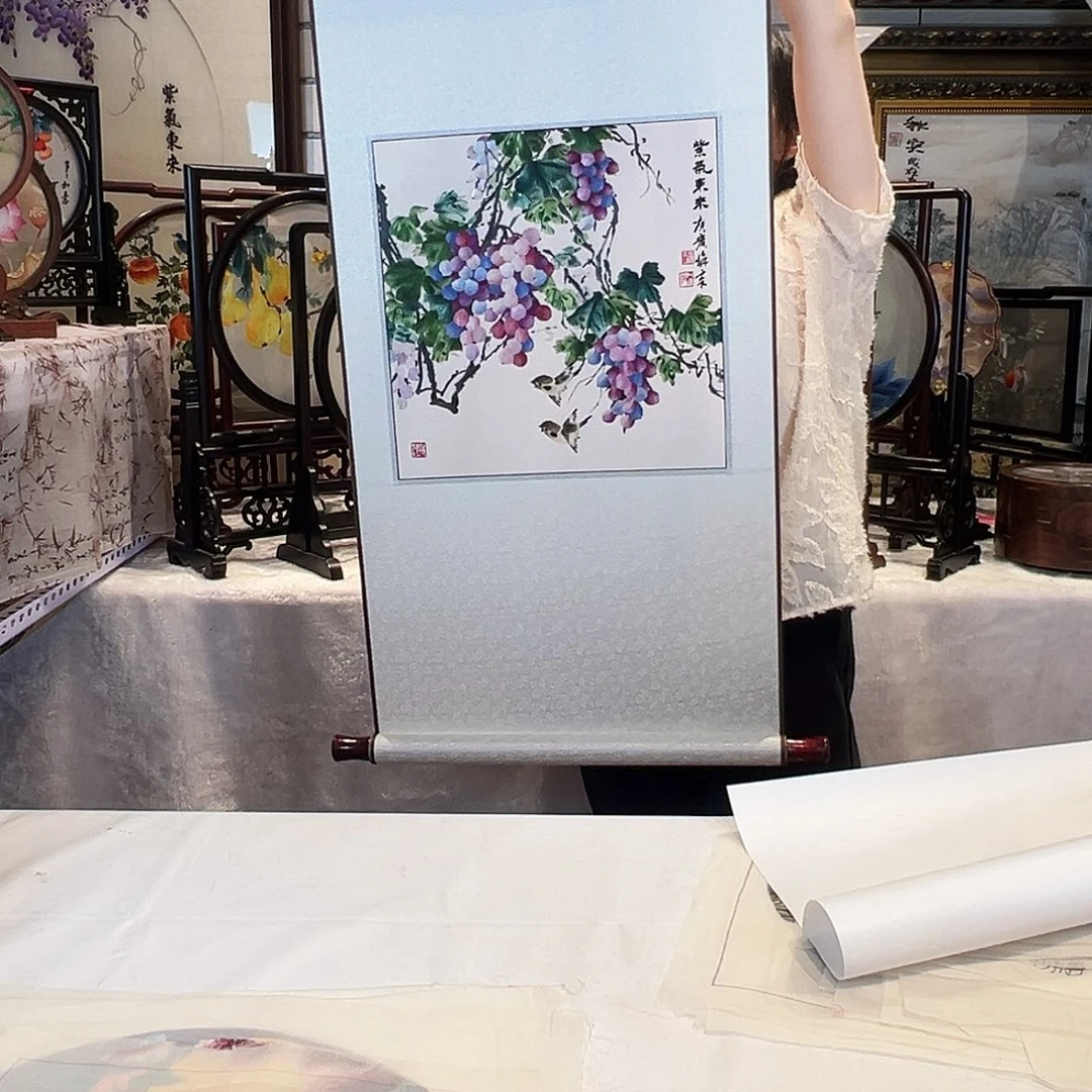 织绣苏绣挂画卷轴