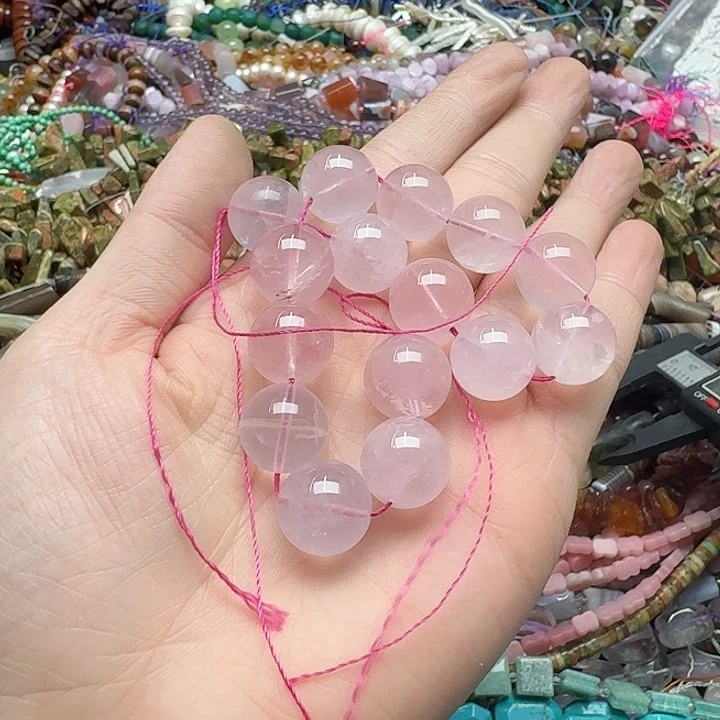 玛瑙/玉髓未镶嵌珠宝半成品一颗15mm六芒星光粉