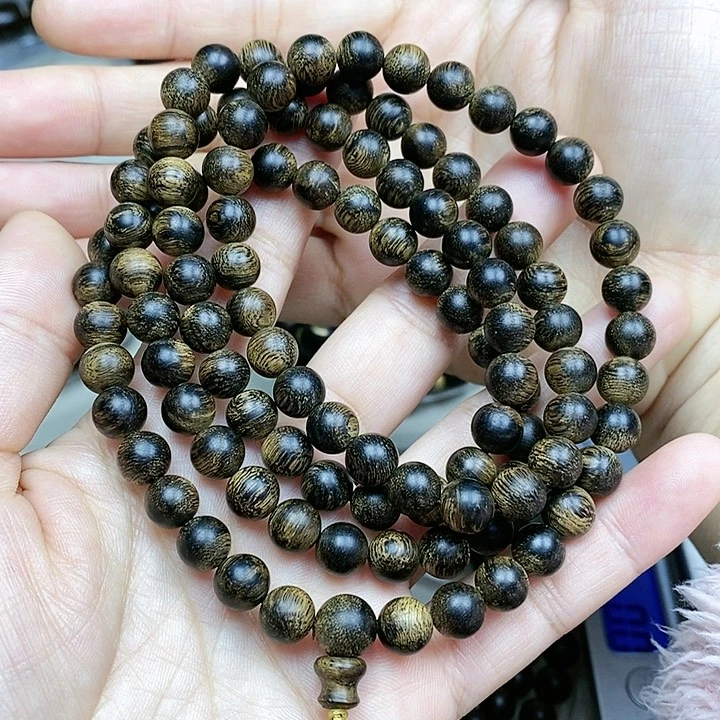 沉香木手串一****界越南芽庄白棋楠