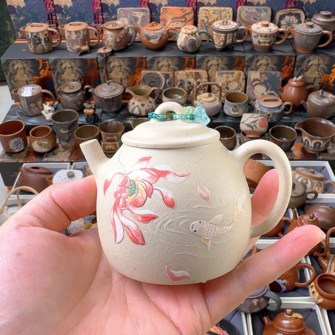 茶壶紫砂150ml原矿精工半手
