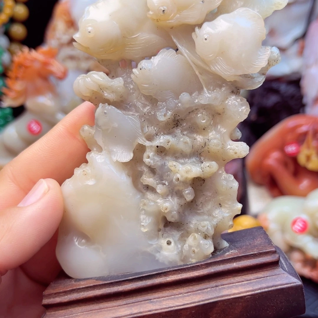 寿山石海底世界摆件