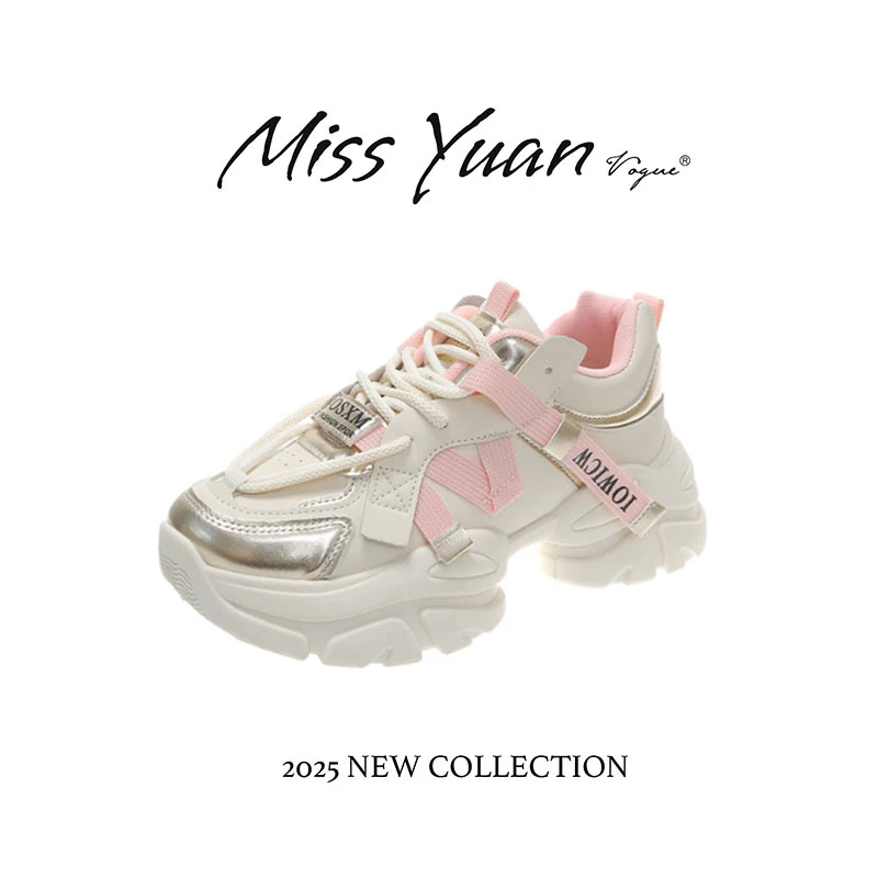 M.Y媛总 小众设计休闲百搭厚底老爹鞋女2025年春季新款女鞋