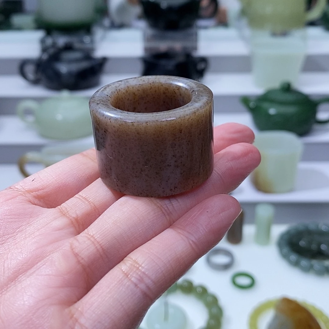 和田玉未镶嵌挂件扳指