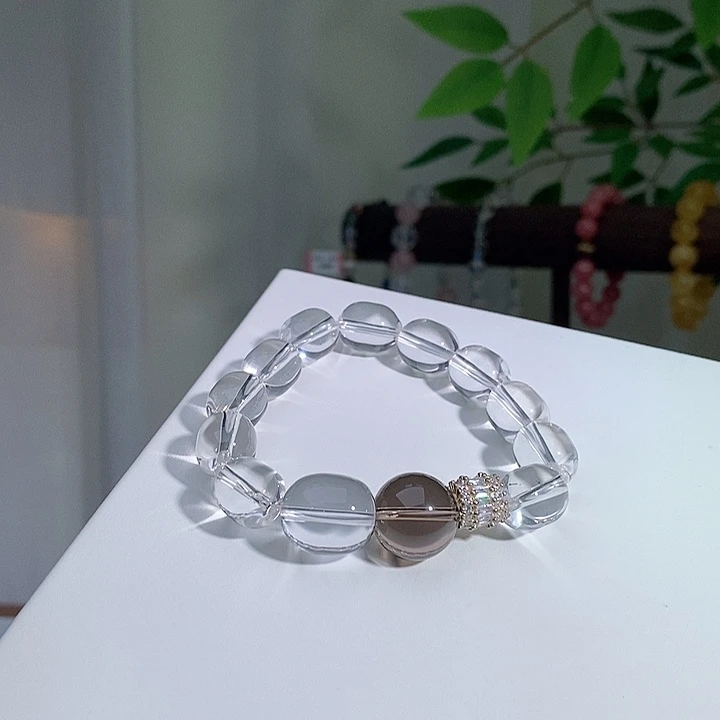 未镶嵌手链水晶白水晶