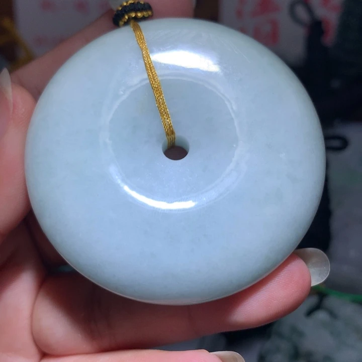 翡翠未镶嵌颈饰保真天然A货翡翠