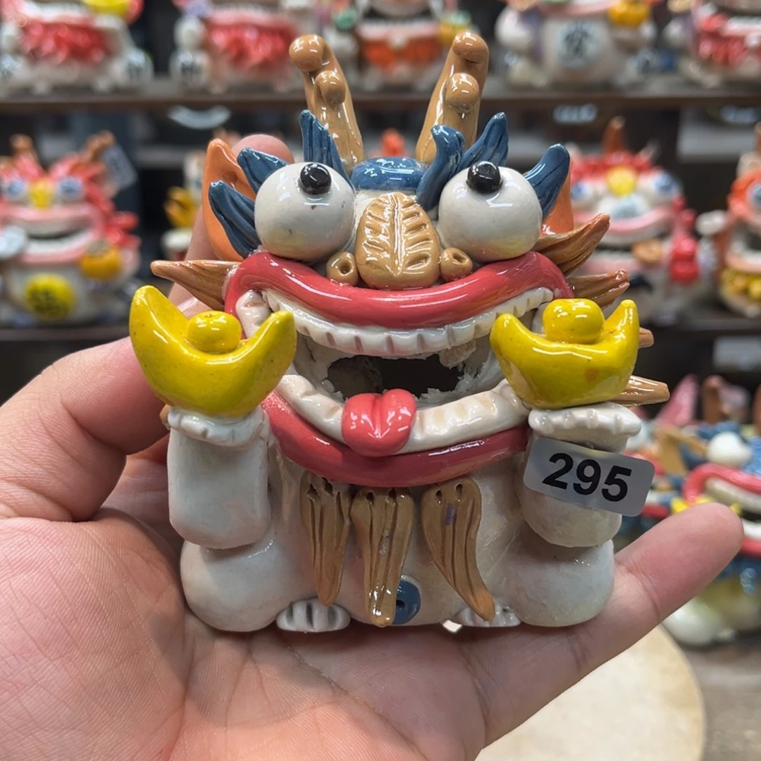 摆件纯手工抽象陶瓷摆件295
