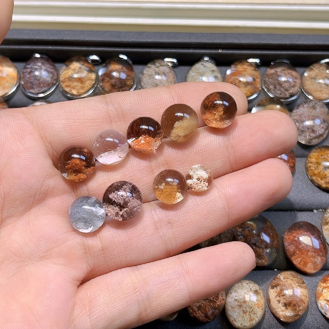 豆***子水晶手链银S800镀金镶嵌