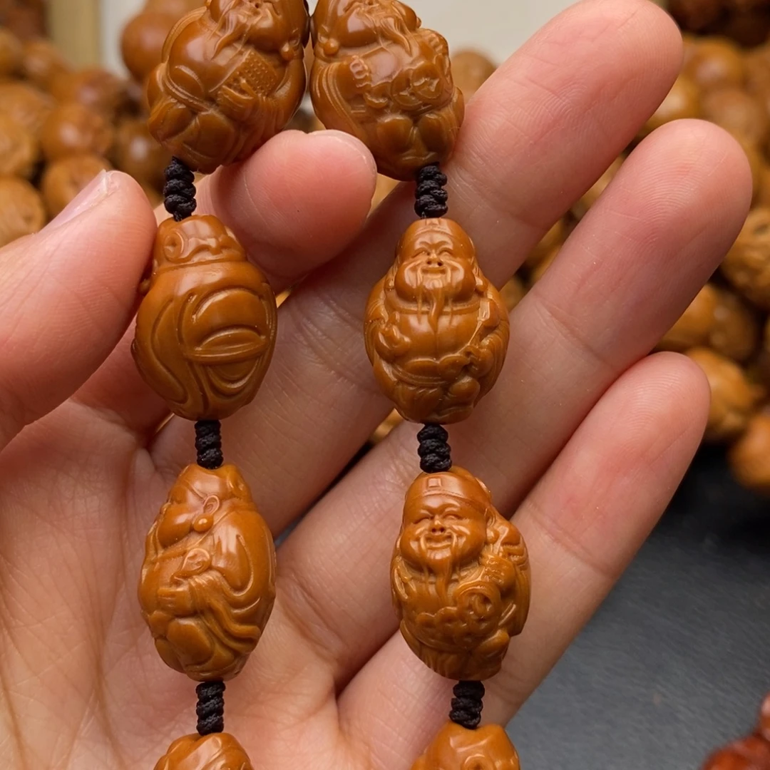 手串橄榄核小财神