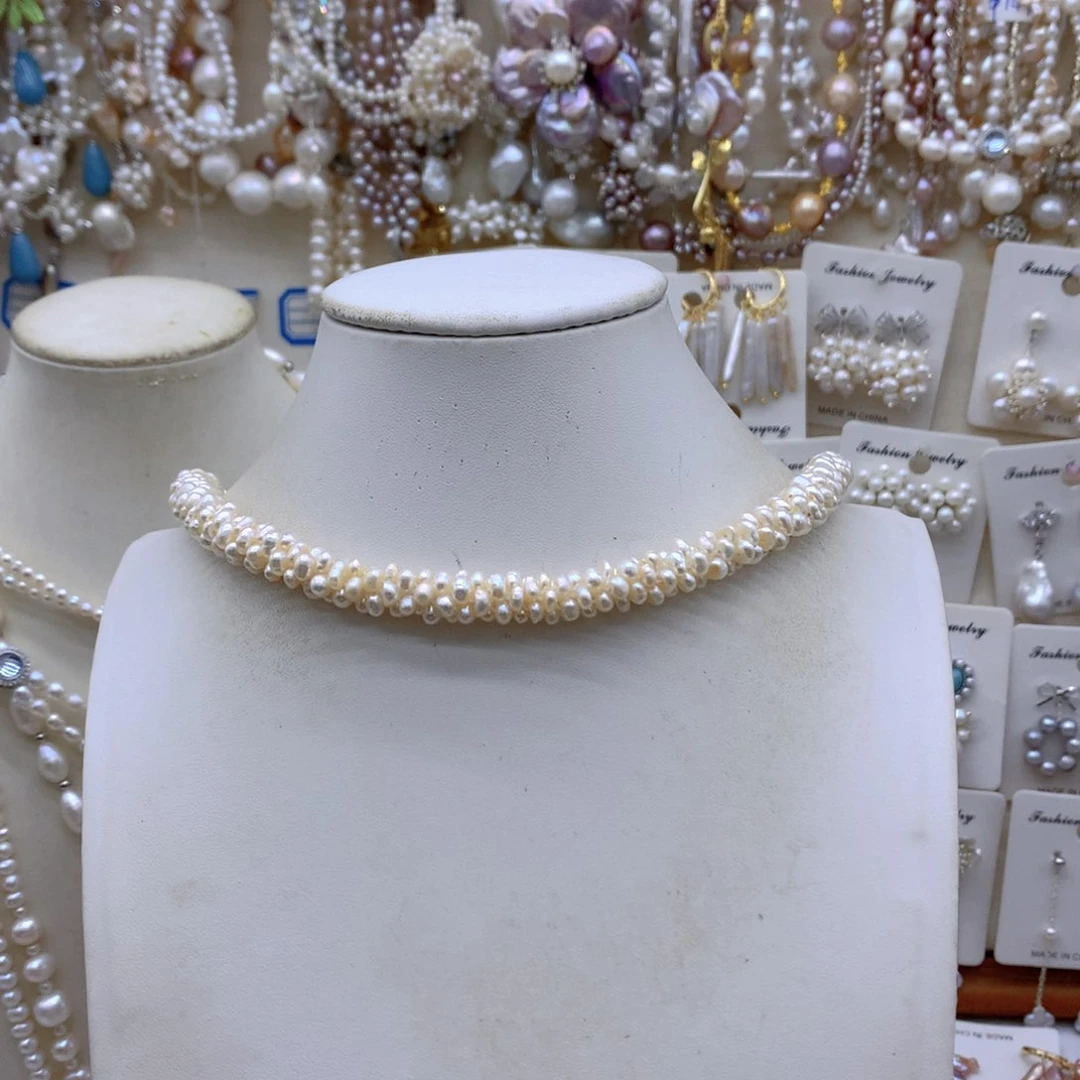 满****合金淡水珍珠项链耳饰