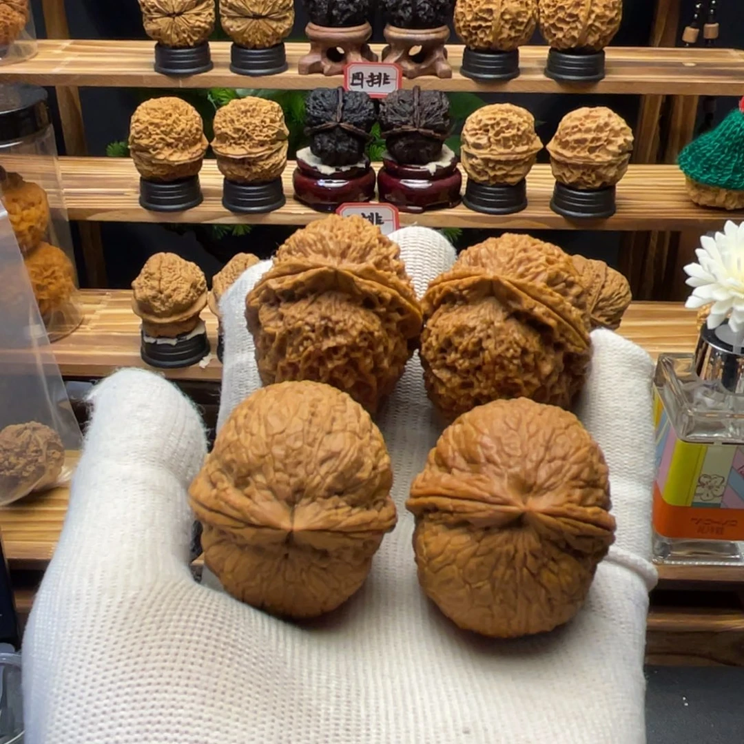 万***斯核桃43mm蚂蚁纹绣球 42mm铁石锁