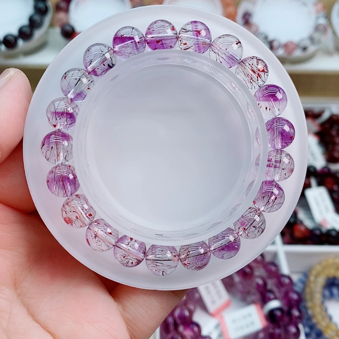 手链未镶嵌水晶紫梅彼岸花