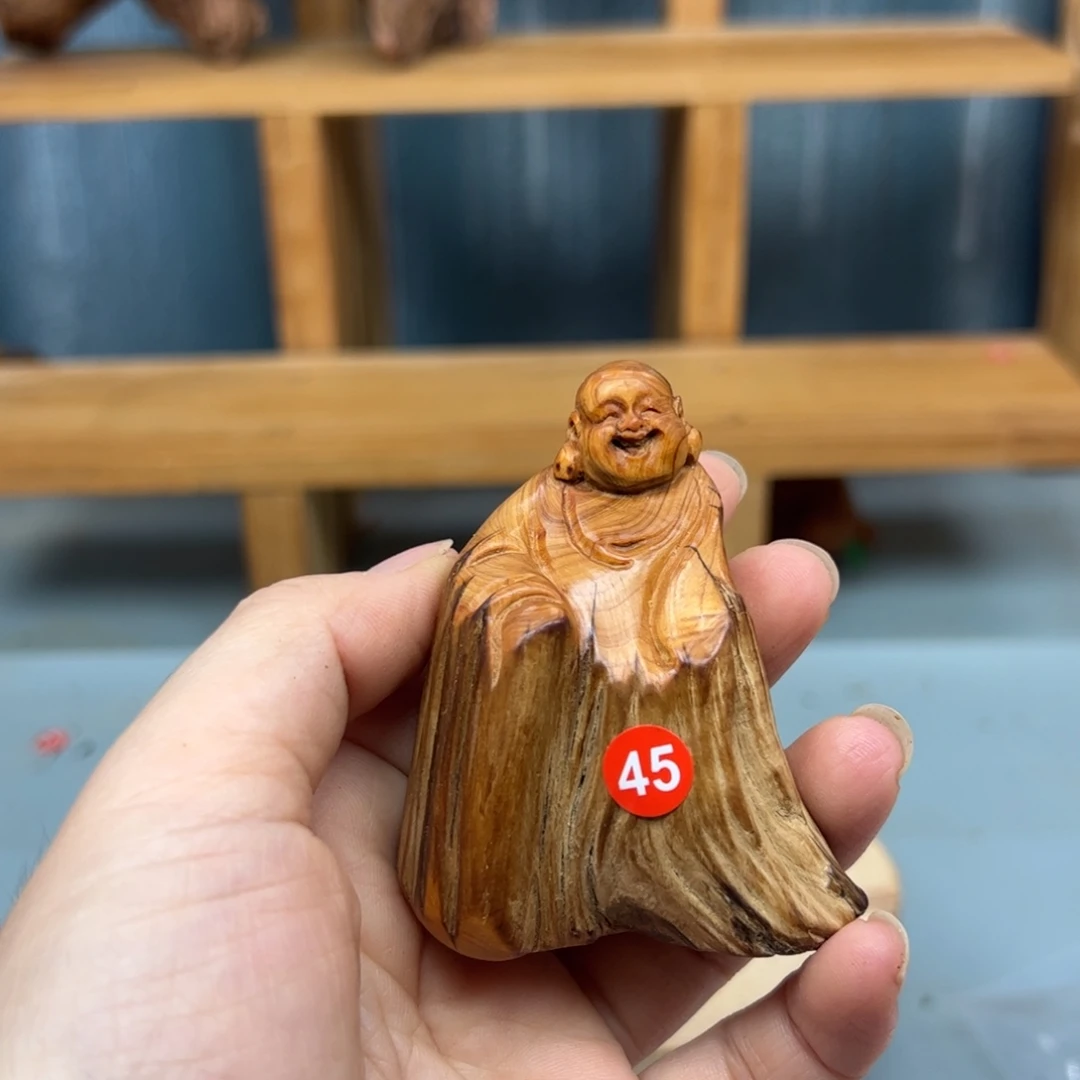 用***9木崖柏木摆件手把件