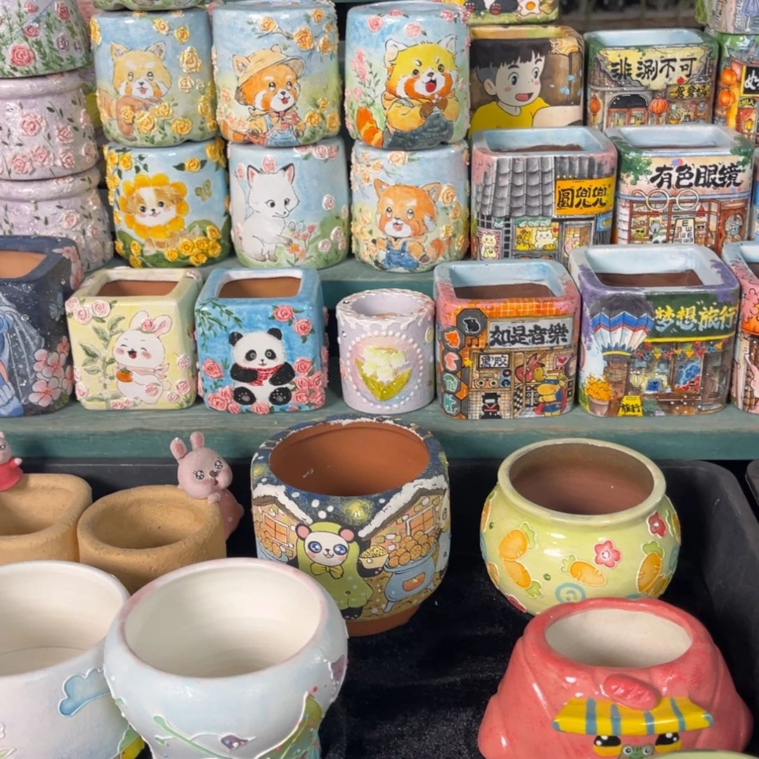 b***～多财多亿拍多肉花盆