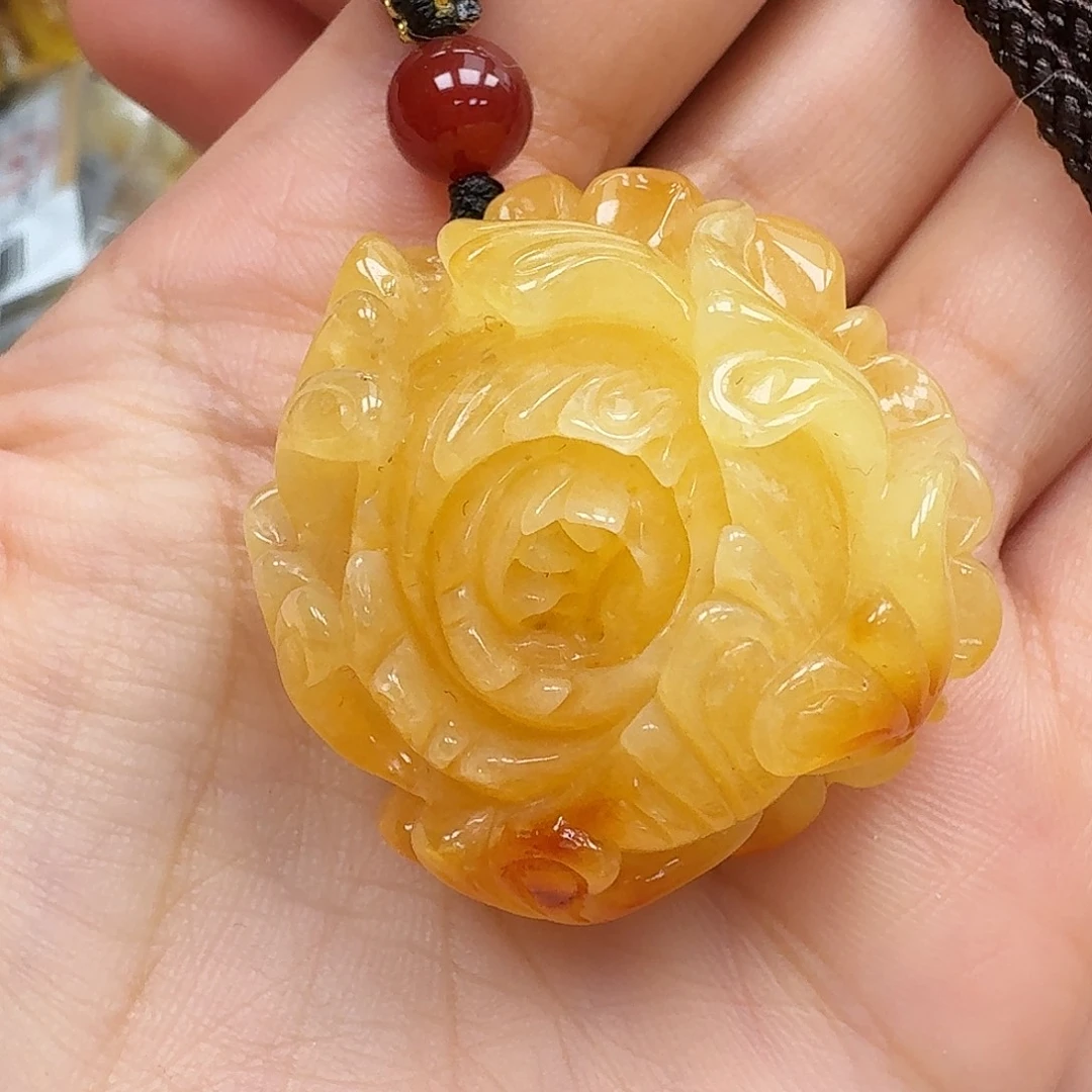 未镶嵌琥珀珠宝奇石吊坠